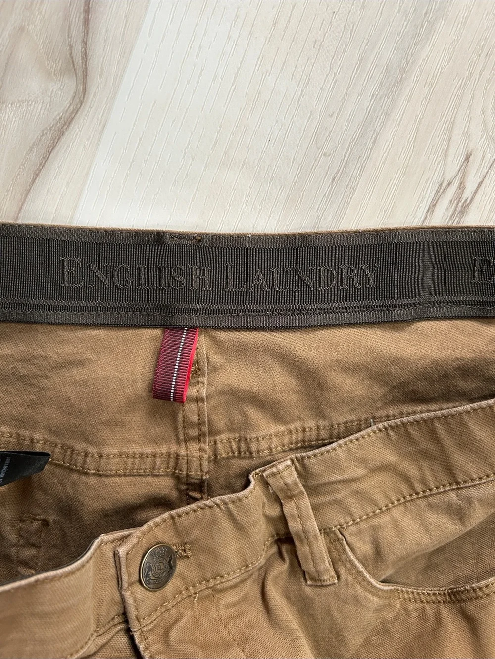 English Laundry Brown Straight-Leg Chinos